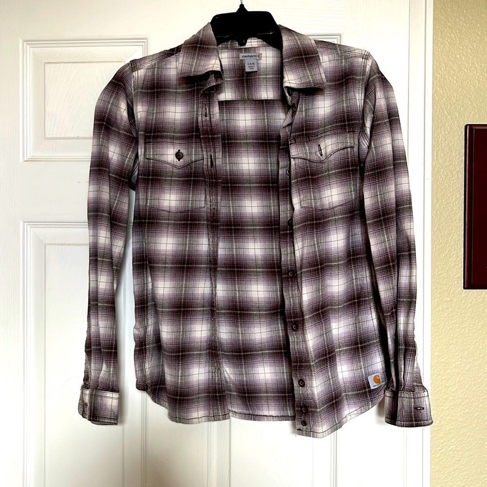 Carhartt purple flannel size small